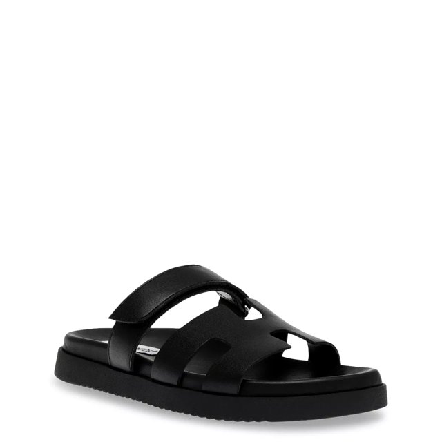 Dsw black sandals flat sale