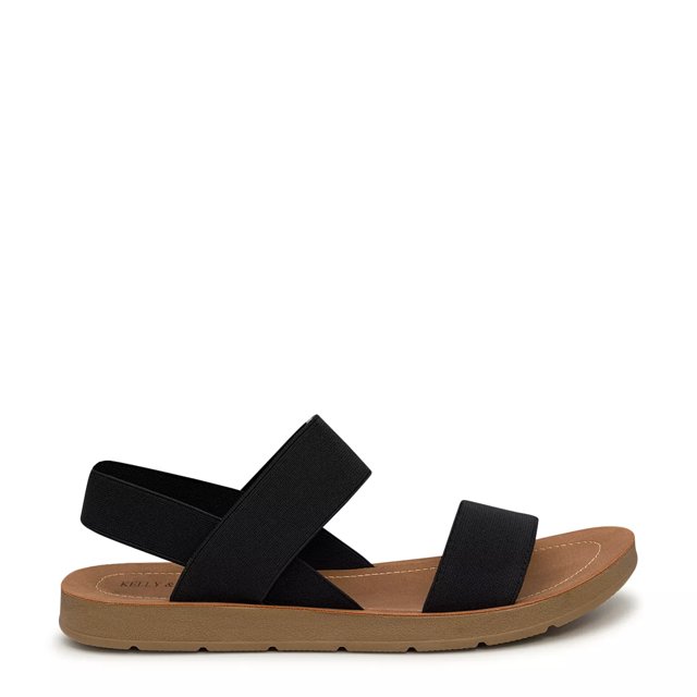Dsw black clearance flat sandals