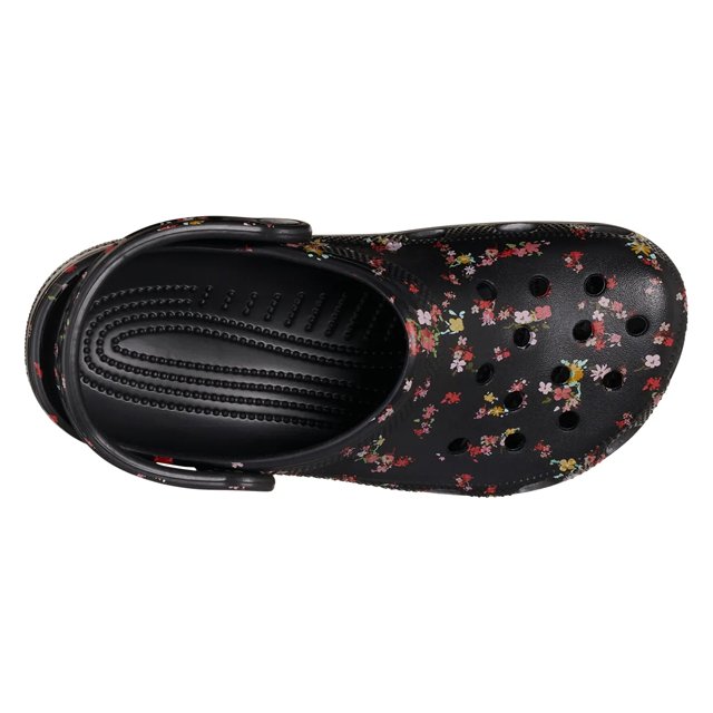 Crocs Classic Ditsy Floral Clog Black W9 M7