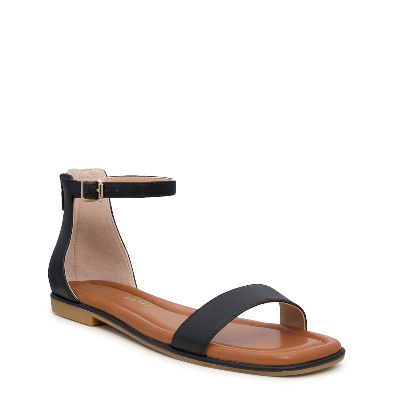 Cethrio Womens Summer Comfort Flats Sandals- Flip Flops Mid Heel Strap  Strap Ankle Strap Wide Width on Clearance Beige Dressy Sandals/ Slides Size  8.5
