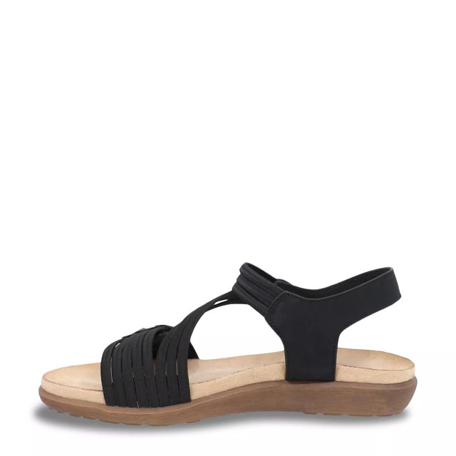 Black wide width sandals new arrivals