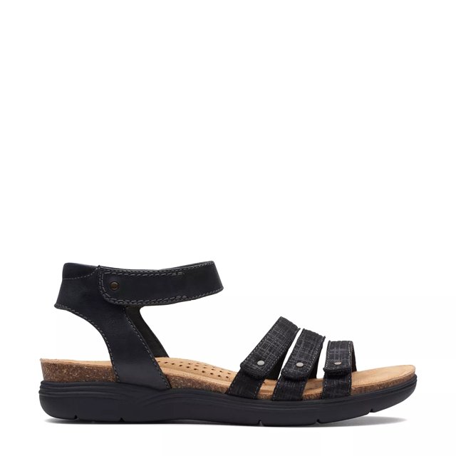 Clarks womens wide fit sandals best sale