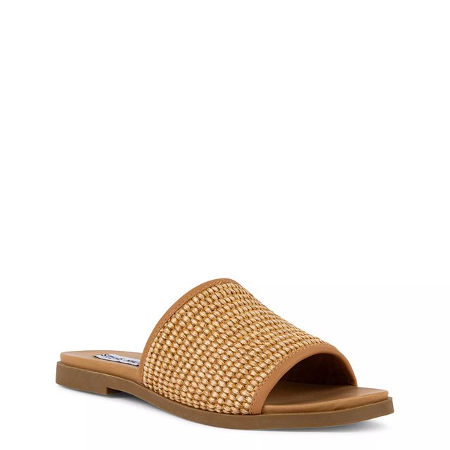 Steve madden karolyn flat sandal white on sale