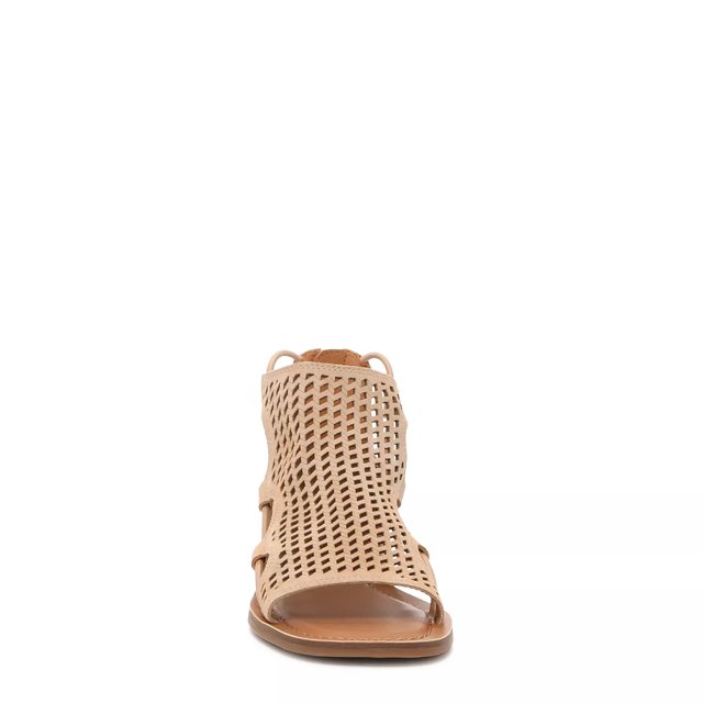 Lucky Brand Women s Baldin Sandal in Dusty Sand Suede Size 7.5 Medium