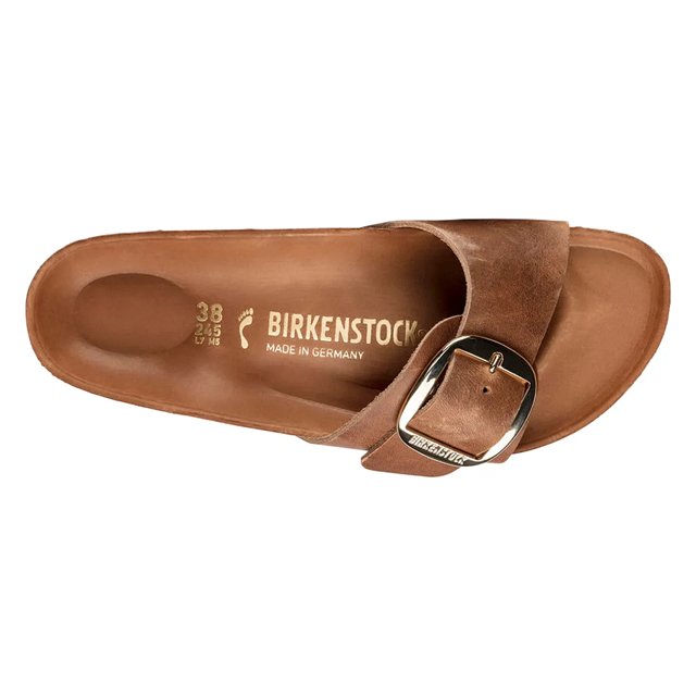 Madrid big buckle birkenstock cognac hot sale