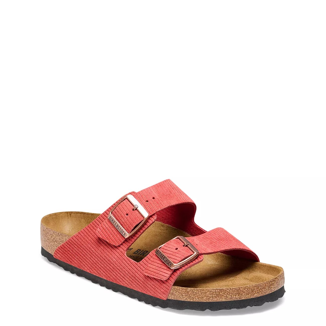 Women's Arizona Suede Embossed Narrow Width Slide Sandal