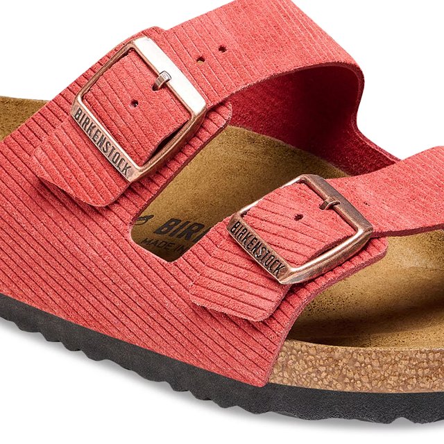 Birkenstock Women s Arizona Suede Embossed Narrow Width Slide