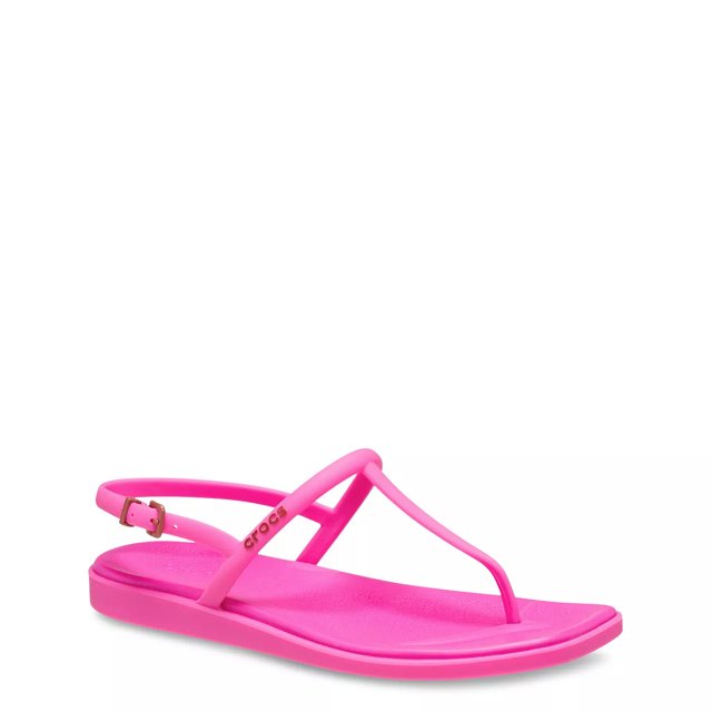 Crocs pink flip flops top