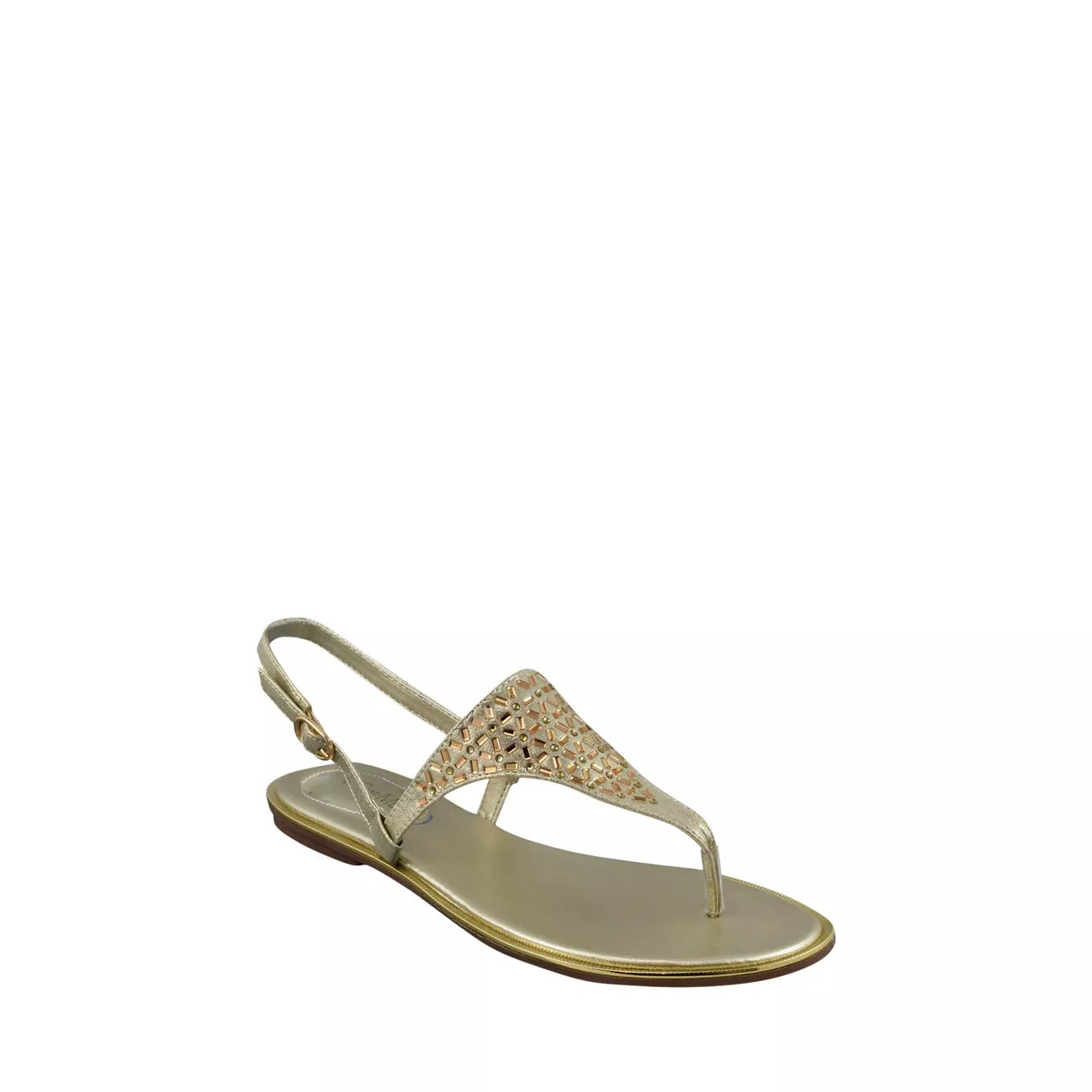 tan jeweled sandals