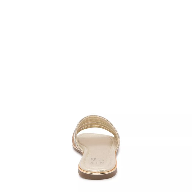Dsw gold flat sandals sale