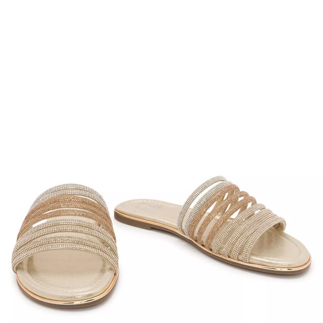 Mix No. 6 Women s Zail Flat Sandal in Gold Size 6 Medium