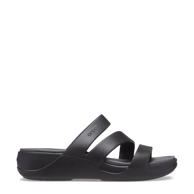 Crocs Boca Strappy Wedge Sandal | The Shoe Company