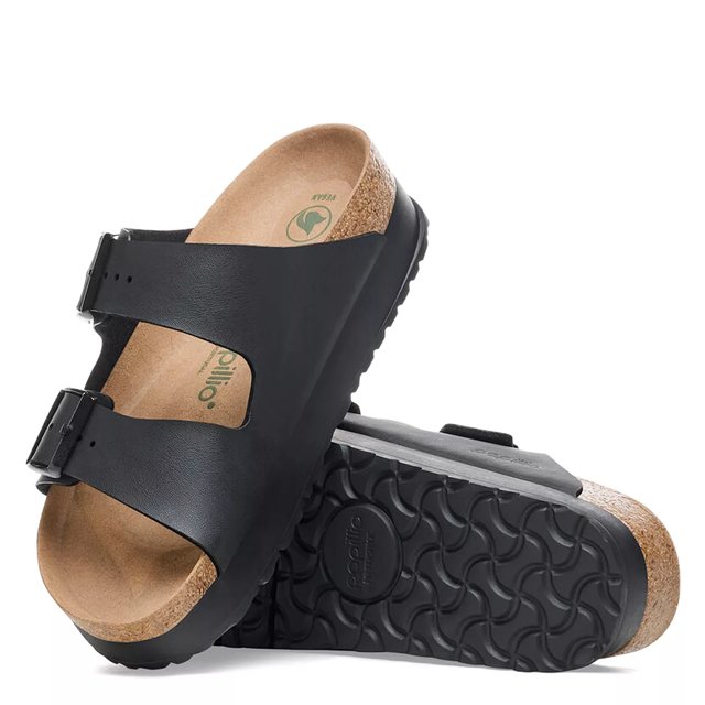 Womens Birkenstock Papillio Gizeh Platform Black Vegan – OFFCUTS