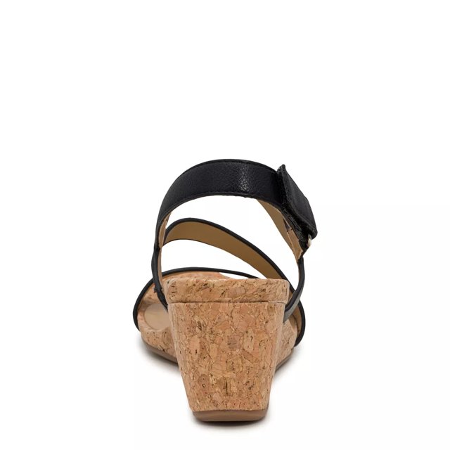 Naturalizer Adria Wedge Sandal Black 8.5