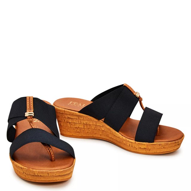 Italian Shoemakers Krissy Wedge Elastic Sandal