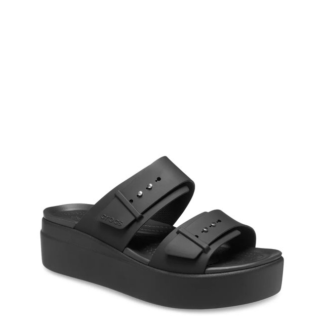 Low wedge slide sandals shop