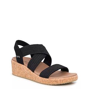 Sonoma Goods For Life Horseradish Women's Espadrille Wedge Sandals Black  Size 7