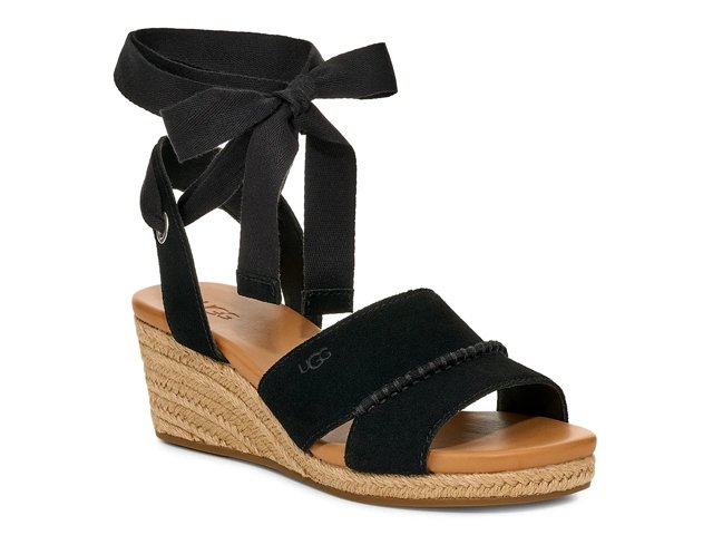 SALE!!☆UGG☆ Taia Wedge Heel Sandal UGG Women's Taia Ankle Wrap Espadrille Wedge Sandal | The
