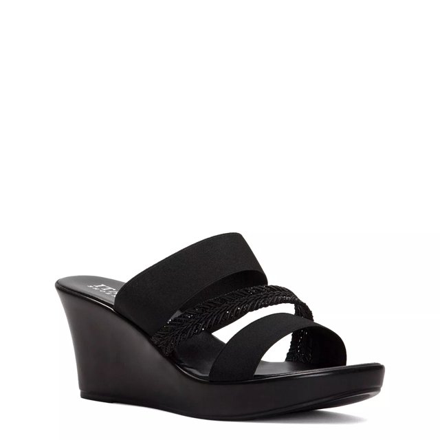 Italian Shoemakers Elastic Wedge Wide Width Sandal DSW Canada
