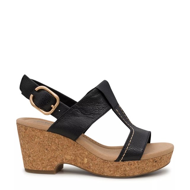 Clarks wedge heel sandals hotsell