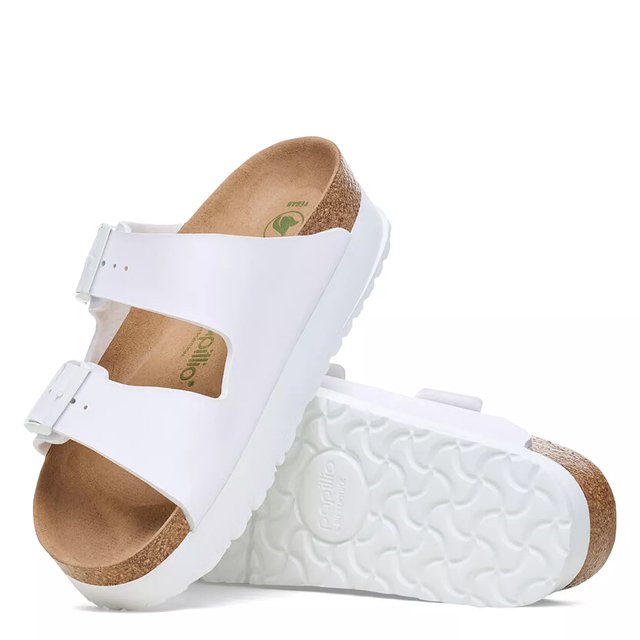 Birkenstock Women s Arizona Flex Platform Vegan Slide Sandal by