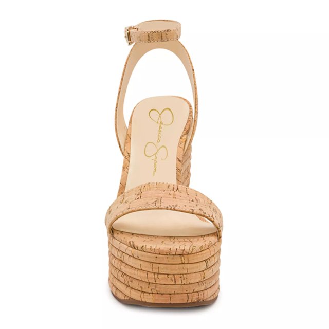 Jessica simpson cork wedge shoes clearance