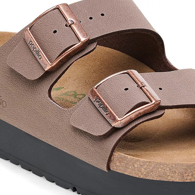 Arizona Flex Platform Leather Patent Black | BIRKENSTOCK