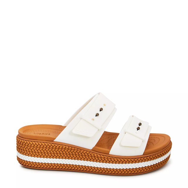 Crocs Women s Brooklyn Woven Buckle Wedge Sandal The Shoe Company