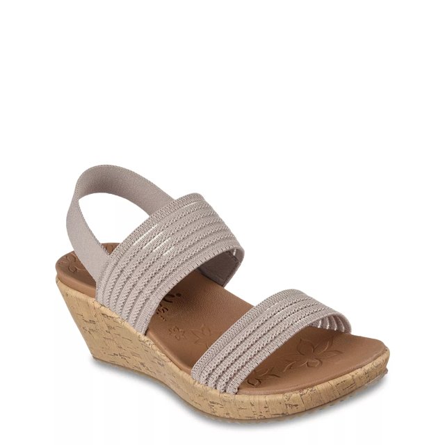 Skechers cali women's beverlee smitten kitten wedge discount sandal