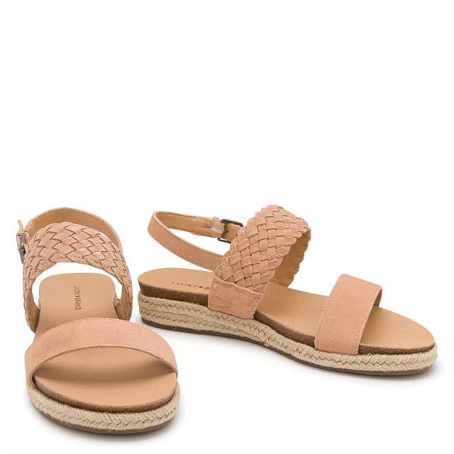 Lucky brand genette 2025 suede espadrille sandals