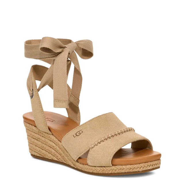 SALE!!☆UGG☆ Taia Wedge Heel Sandal UGG Women's Taia Ankle Wrap Espadrille Wedge Sandal | The
