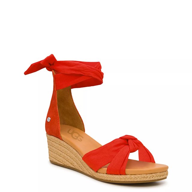 Dsw red wedge sandals on sale