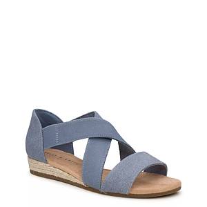 Cethrio Womens Summer Flats Sandals- with Pockets on Clearance Beach Velcro  Wide Width Dark Blue Dressy Sandals/ Slides Size 5.5 