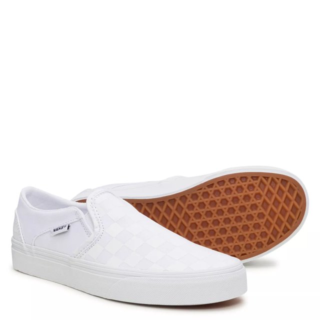 Dsw white slip on vans deals