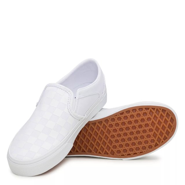 Dsw white sale slip on vans