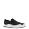 Vans asher black leather slip clearance ons