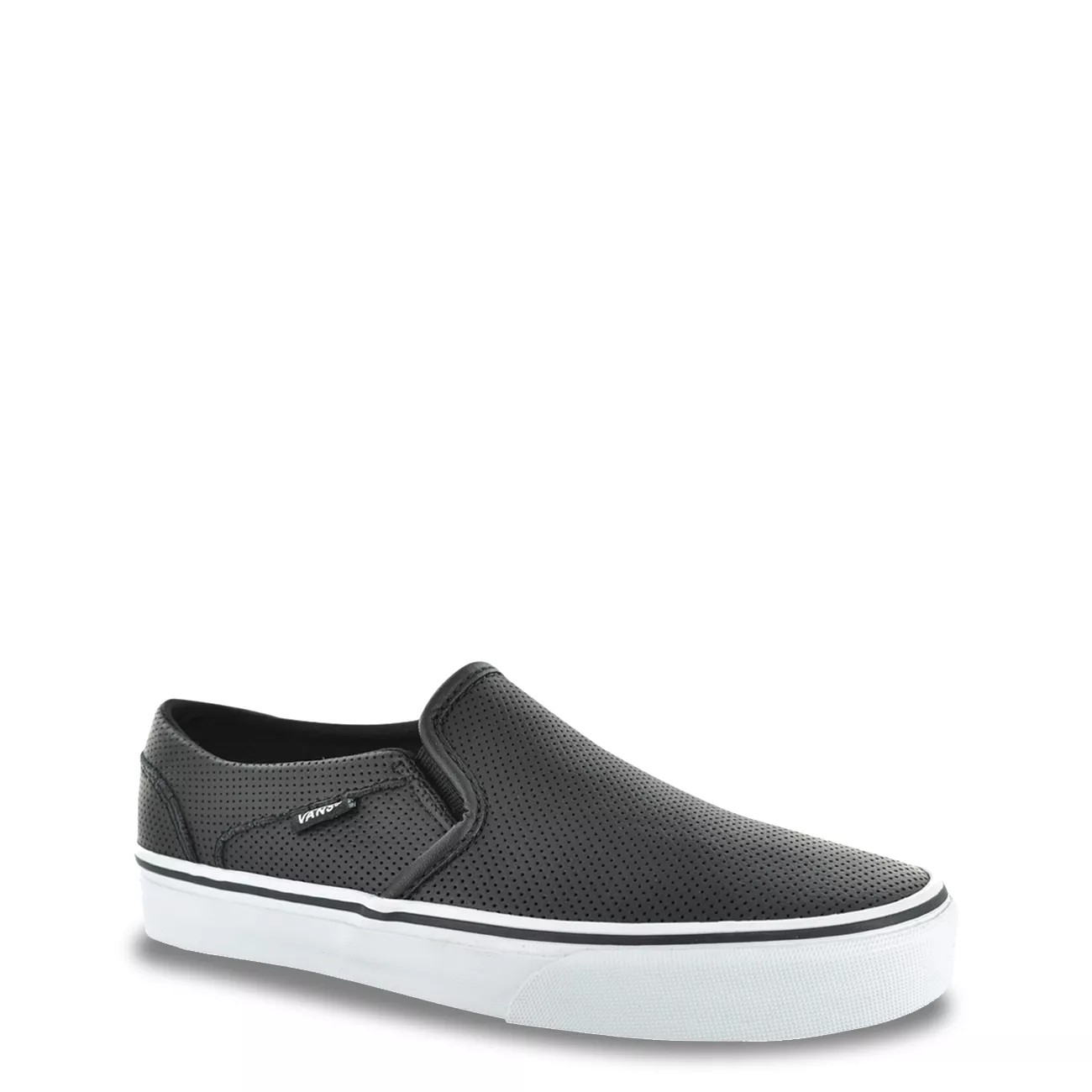 vans asher slip on womens black