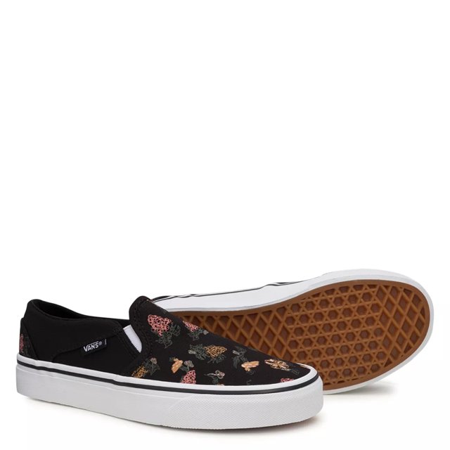 Vans asher women's 2025 floral skate shoes