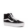 Vans Womens Filmore Shoes High Top Lace Up Trainers In Black White Size UK 3  - 8