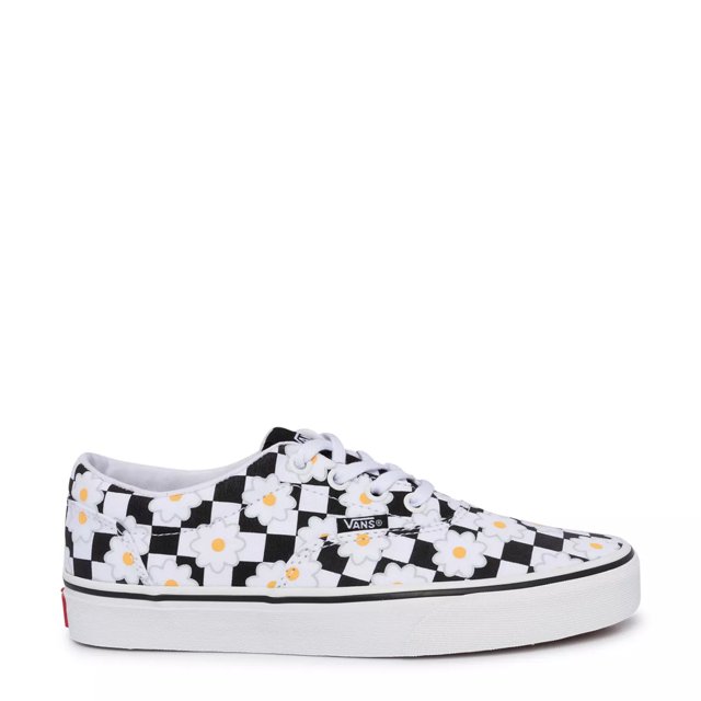 Checkered vans with daisies clearance