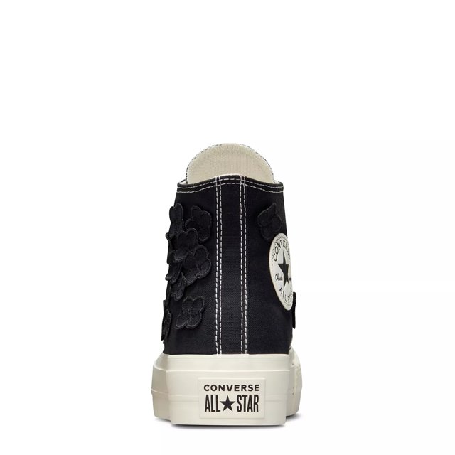 Black converse platform high tops outlet