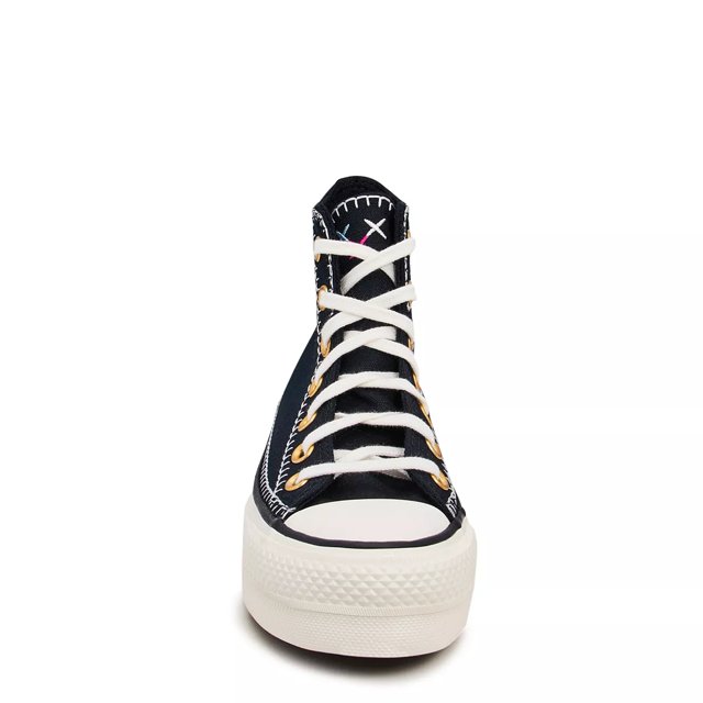 Black converse high tops ladies top