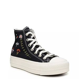 Black best sale converse dsw