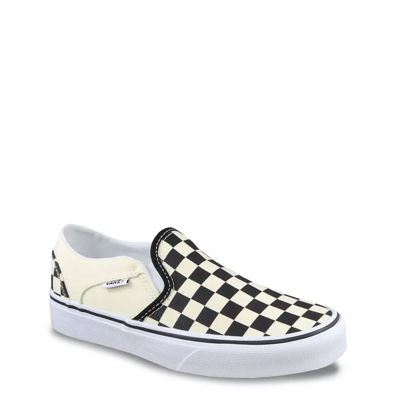 checkerboard slip on vans womens