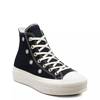 Converse chuck taylor lift ripple outlet hi black sherpa trainers