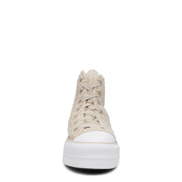 Beige platform converse shop