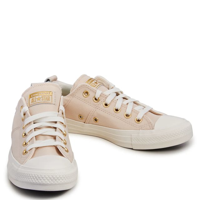 Converse Women s Chuck Taylor All Star Madison Sneaker in Light Dune Egret Gold Size 5 Medium