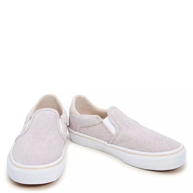 Light grey van slip ons store