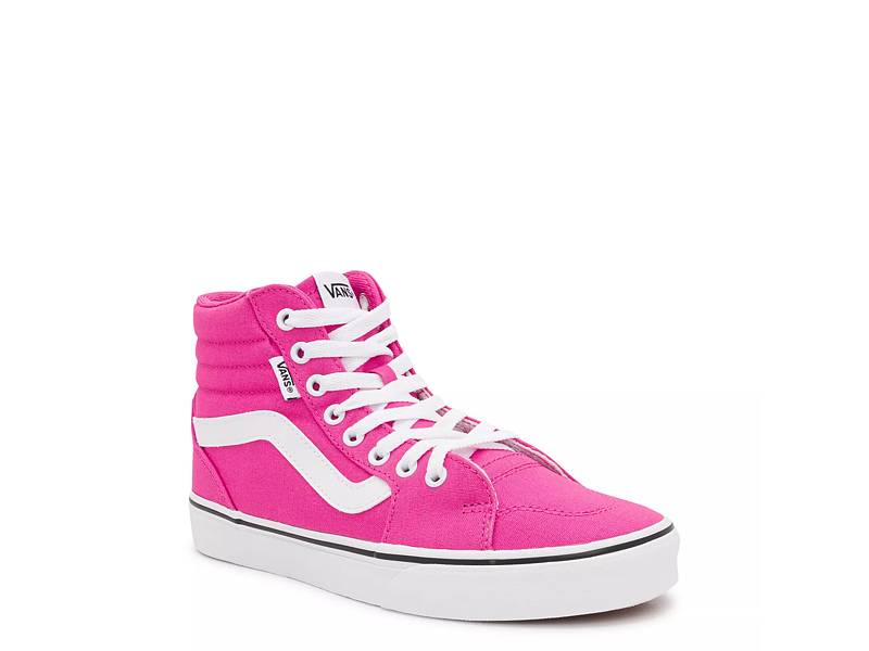 Hot pink hotsell vans high top