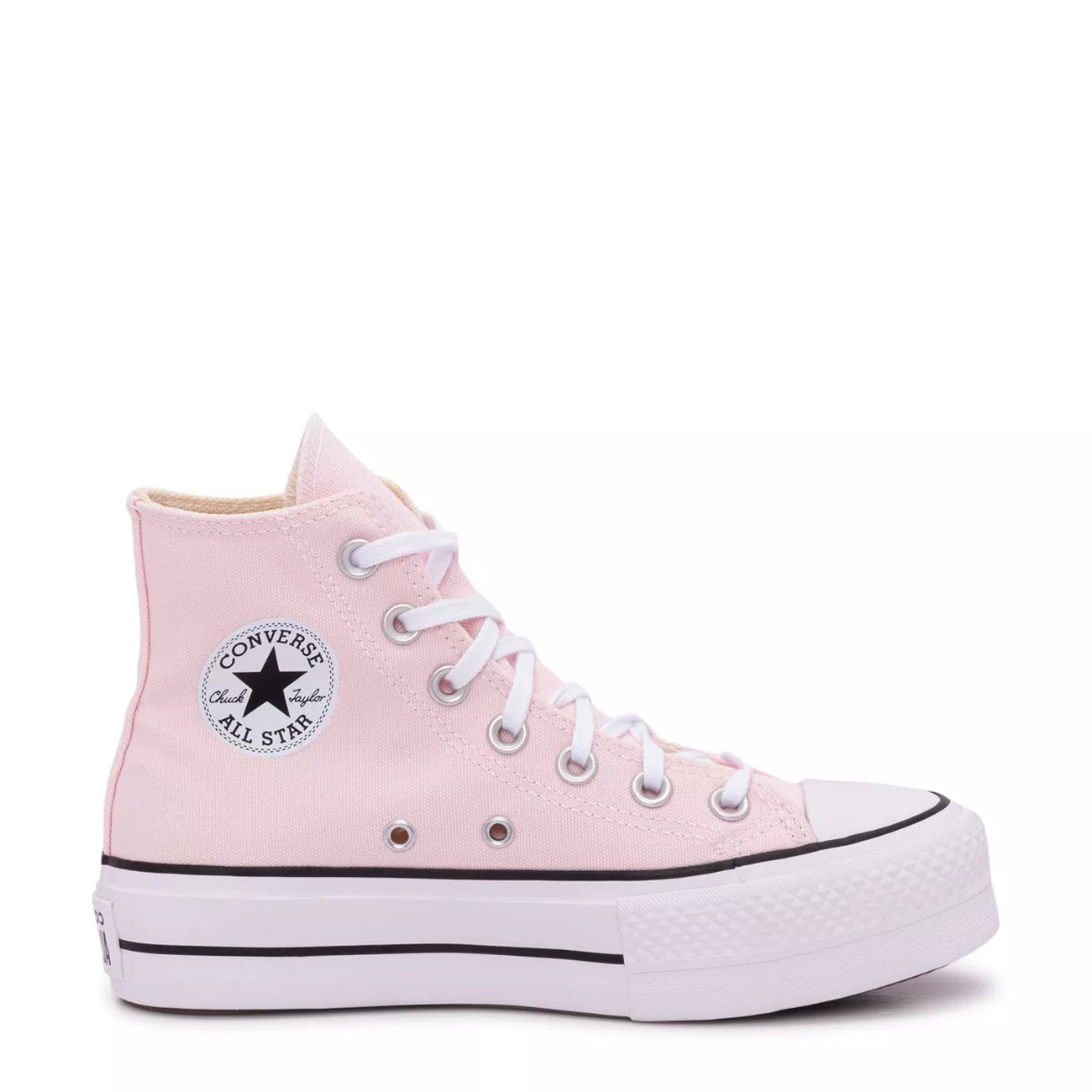 Womens light pink store converse high tops